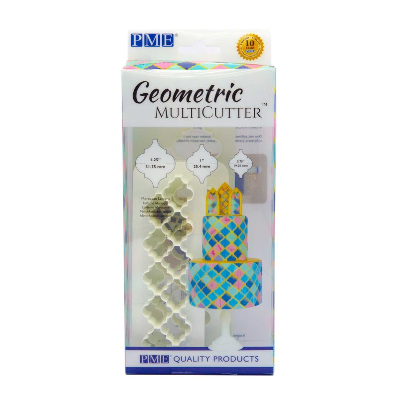 PME Geometric Multicutter - Large Moroccan Lantern Shape, 1.25-Inch, For Cake Decorating & Sugarcraft