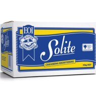 A blue 15kg box of Solite Cream Shortening