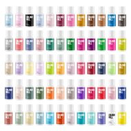 Group photo of our entire range of 20ml bottles of Colour Mill's oil based food colouring