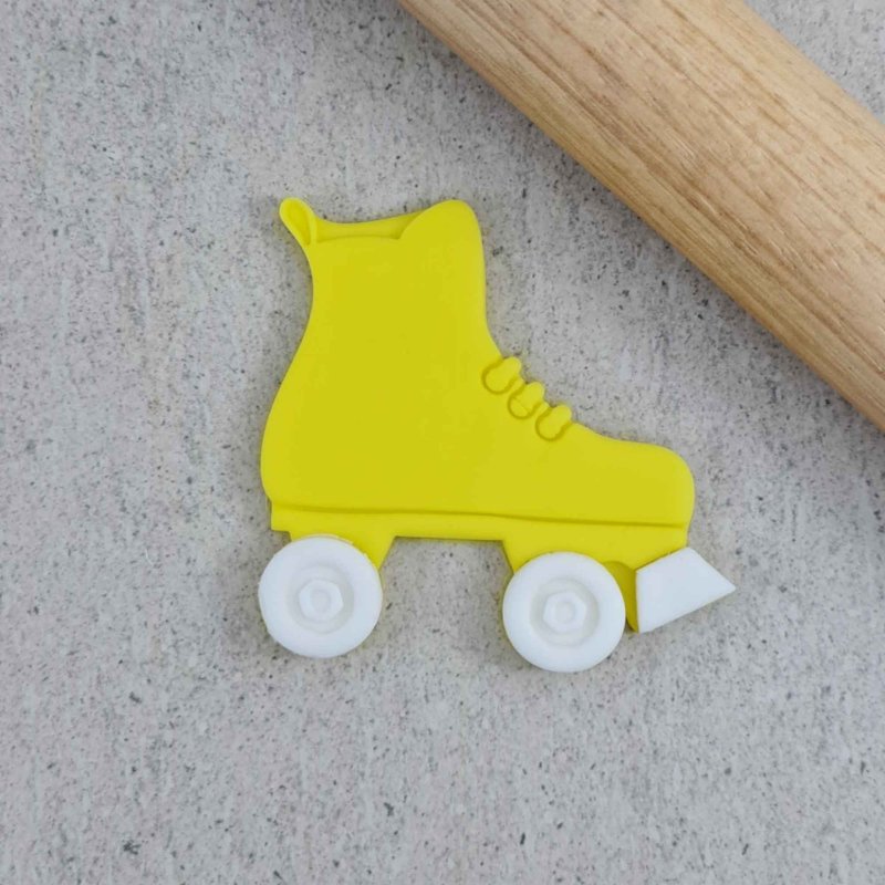 Custom Cookie Cutters Roller Skate Embosser & Cutter Set Lollipop