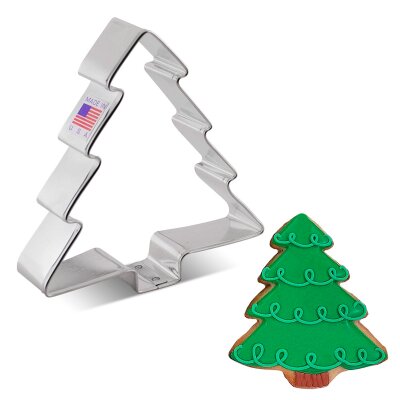 Ann Clark Tin Plated Steel Cookie Cutter Christmas Tree