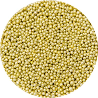 METALLIC GOLD 4mm EDIBLE CACHOUS PEARLS - 1KG BA8401  Ultimate Cake Group  - Wholesale Cake Decorating Supplies