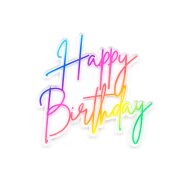 Rainbow Happy Birthday Printed Acrylic Charm