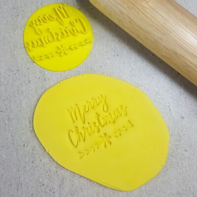 Custom Cookie Cutters - Merry Christmas - Christmas Embosser | Lollipop