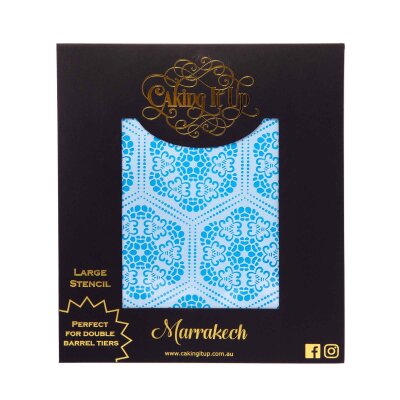 Caking It Up - Stencil - Marrakech | Lollipop Cake Supplies