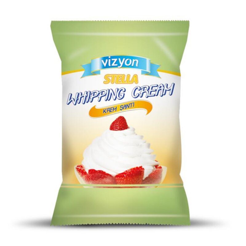 Vizyon Stella Whipping Cream Powder 1kg Lollipop Cake Supplies