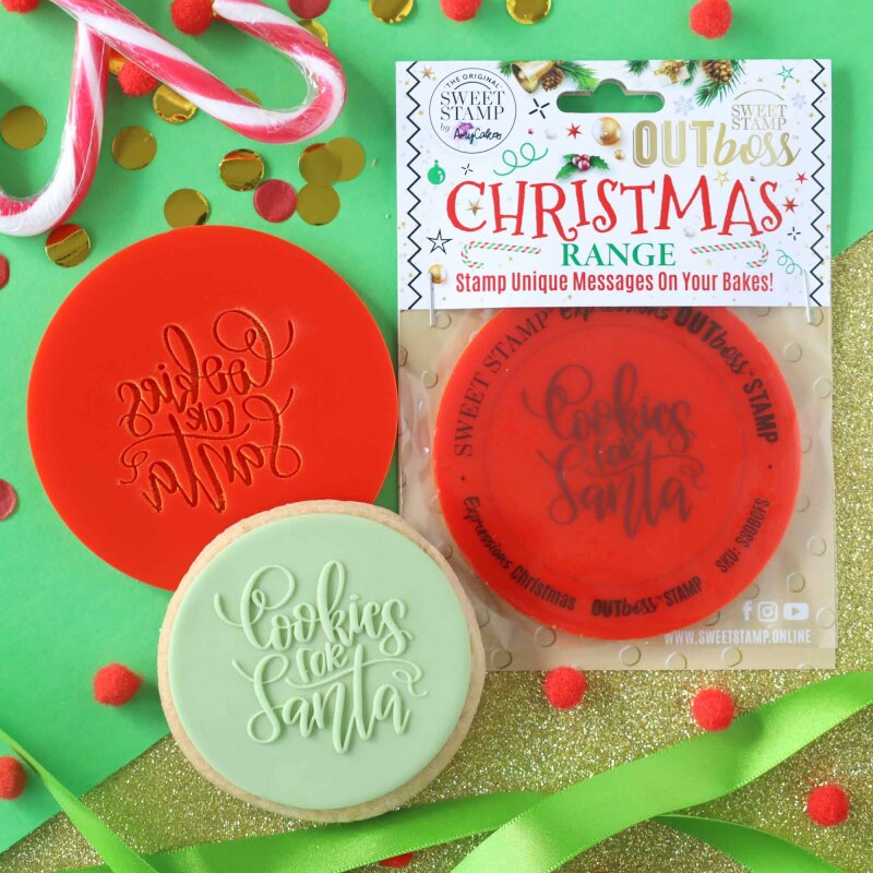 Sweet Stamp OUTboss Christmas Cookies For Santa Lollipop Cake