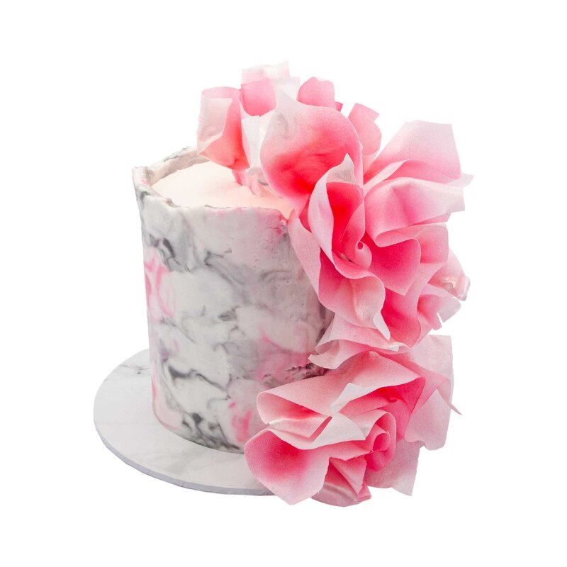 Marbled Buttercream Wrap Cake Decorating Course Lollipop Cake Supplies