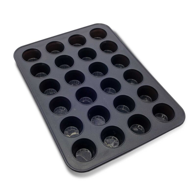 Silicone Mini Muffin Cupcake Baking Pan Holds 24 Mini Cupcakes