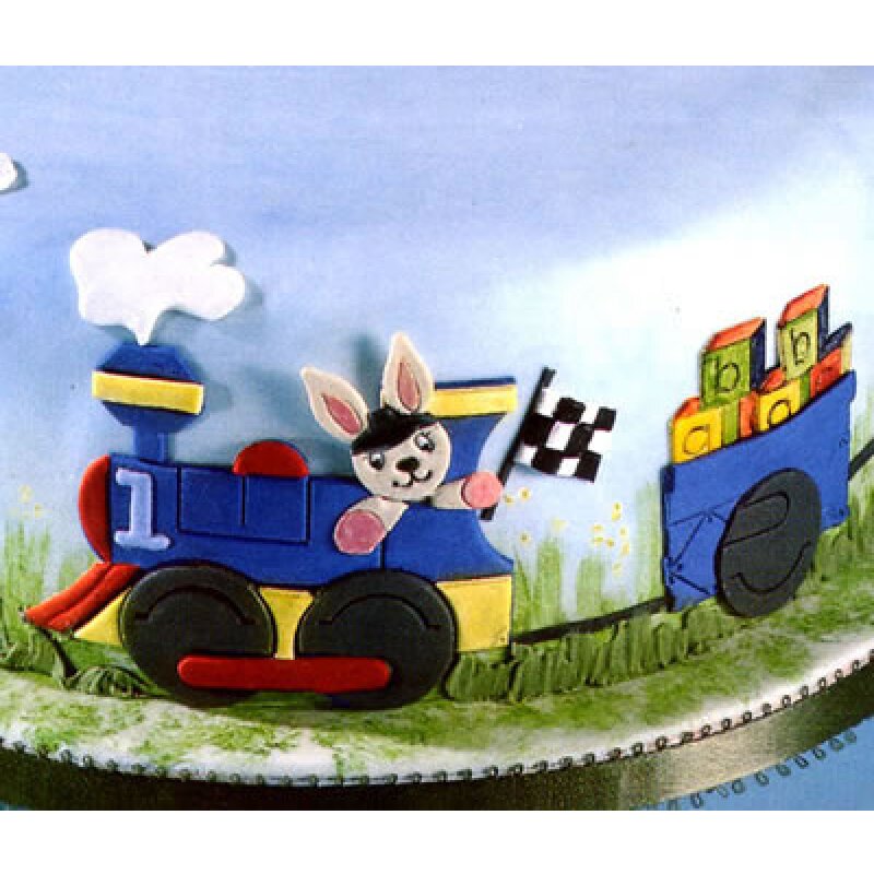Patchwork Cutter Train Lollipop Cake Supplies