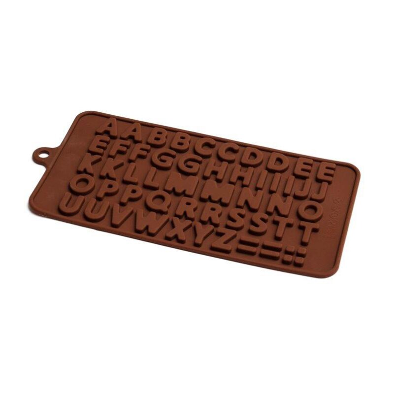 Alphabet Silicone Chocolate Mould Lollipop Cake Supplies