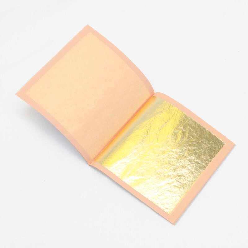 Gold Leaf 23 Carat Book Of 25 Transfer Sheets Or Loose Leaf Lollipop Cake Supplies