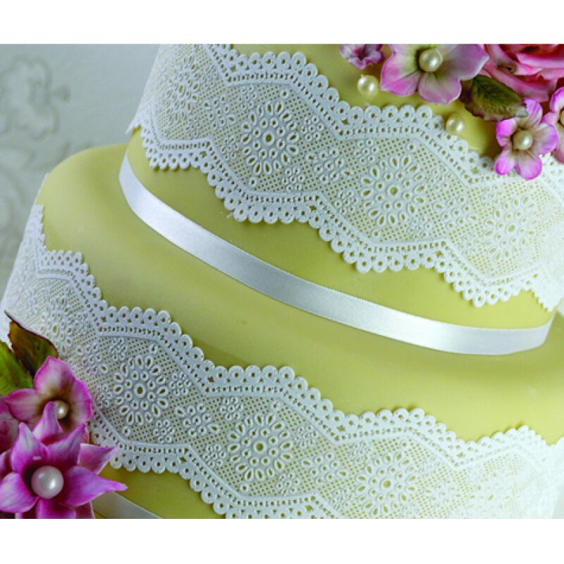 Claire Bowman Cake Lace Mat Broderie Anglaise 3d Mat Lollipop