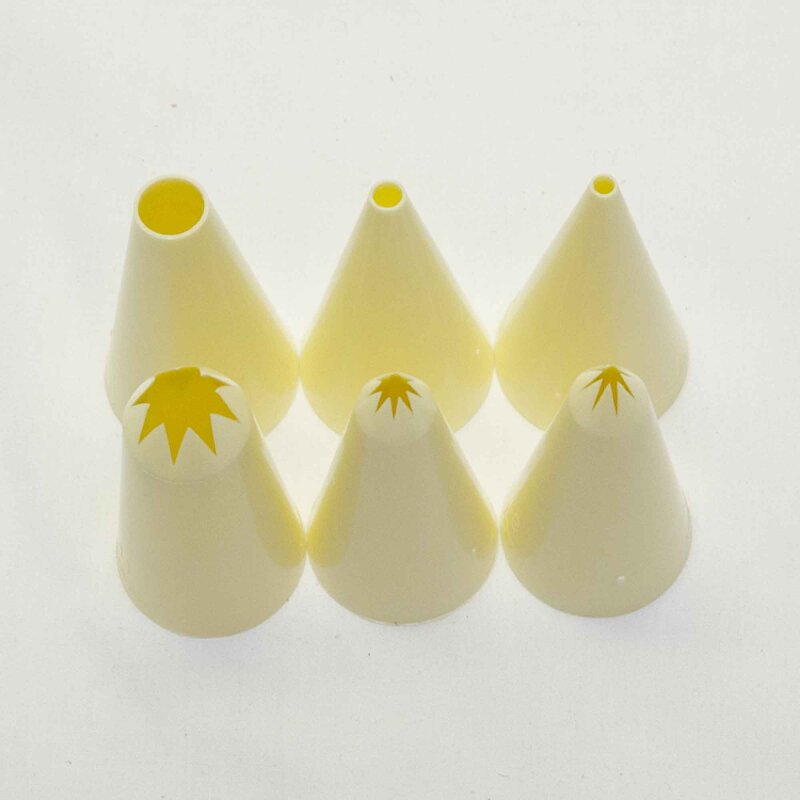 Loyal Pastry Tubes Set Of 6 Star Round Set