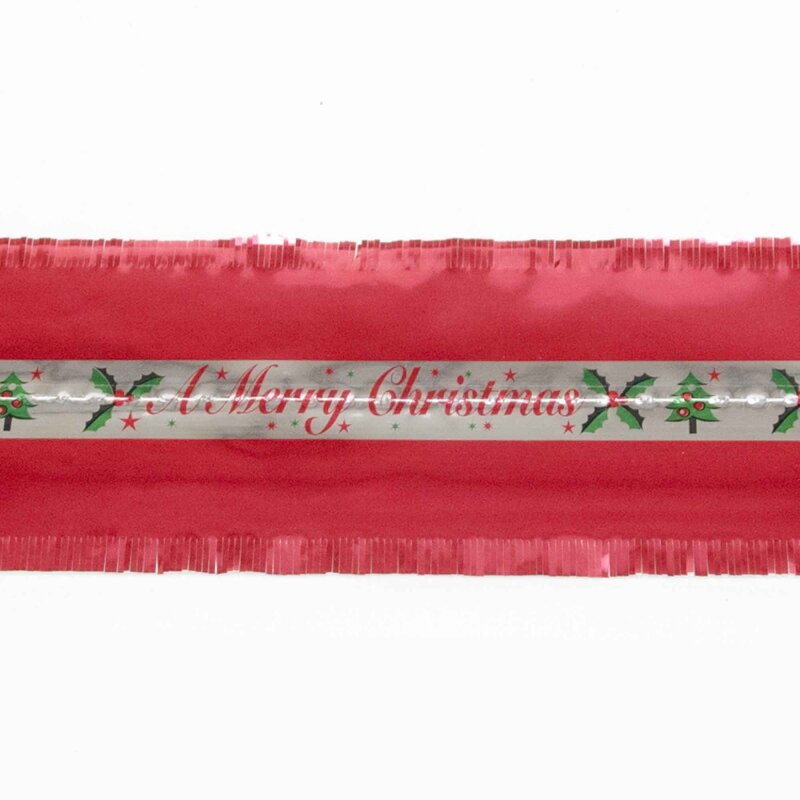 Cake Frill - Merry Christmas - Red and Green | Lollipop Cake Supplies