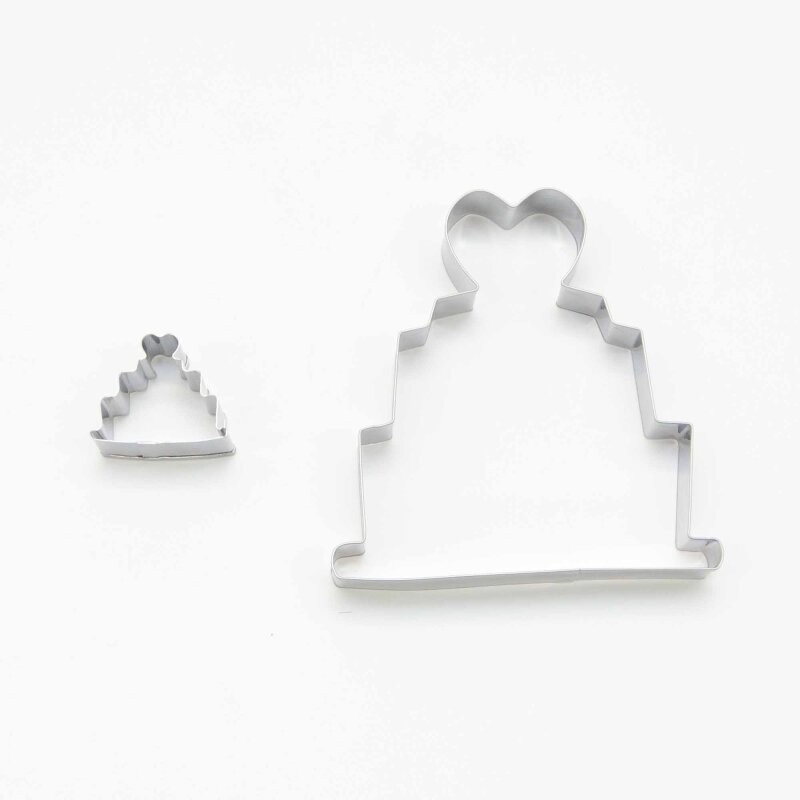 Wedding Cake Stainless Steel Cookie Cutter Mini or Regular Lollipop