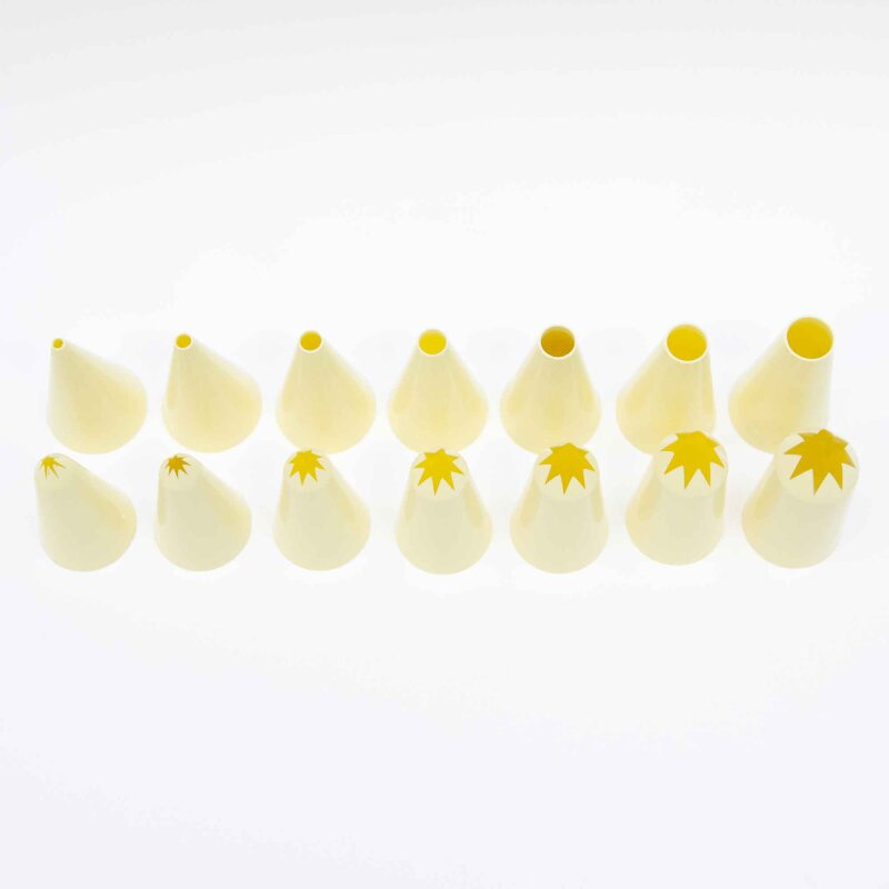 Loyal Pastry Tubes Set Of 14 Star Round Set
