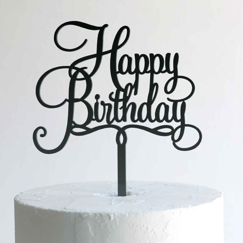 Happy Birthday Acrylic Cake Topper Small Lollipop Cake Supplies