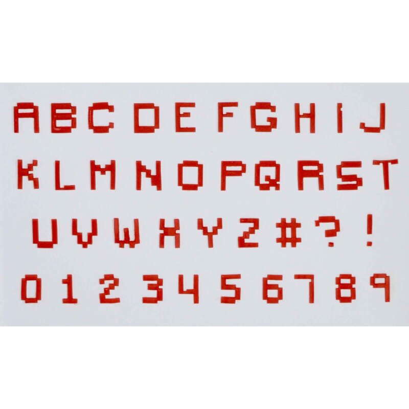 Fmm Tappit Pixel Font Alphabet Number Set Lollipop Cake Supplies
