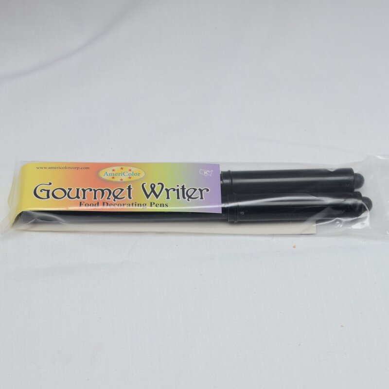 Americolor Gourmet Writer Pen Black Pack Of 2 Lollipop Cake