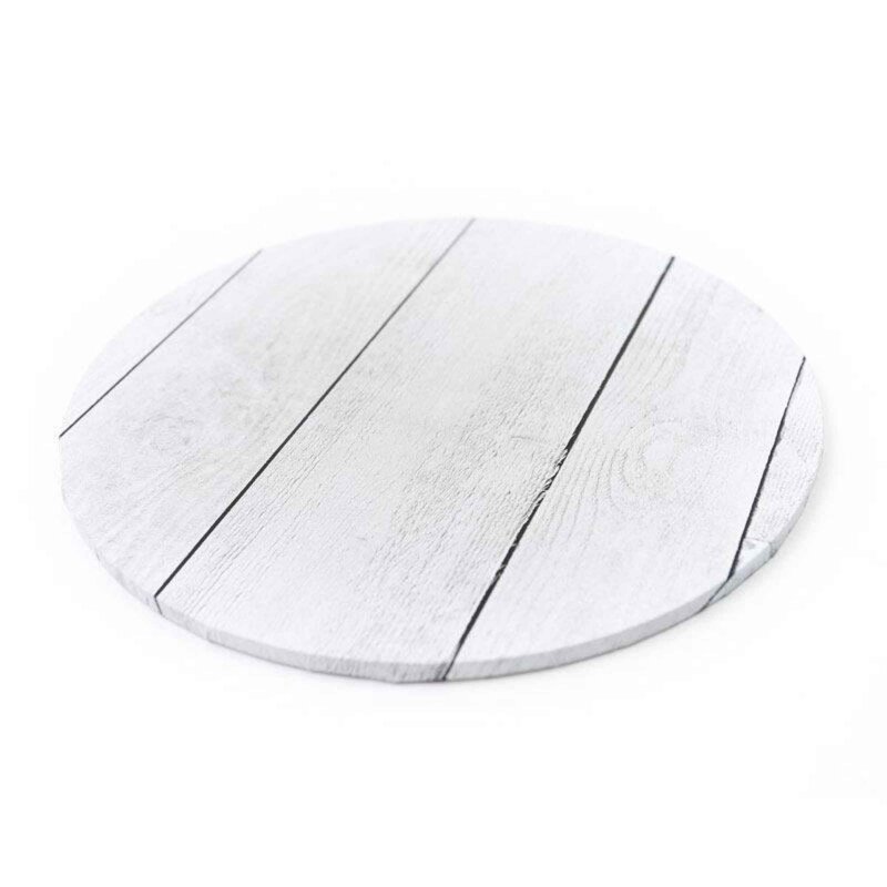 5mm Masonite Round Food Presentation Cake Boards White Planks Lollipop Cake Supplies
