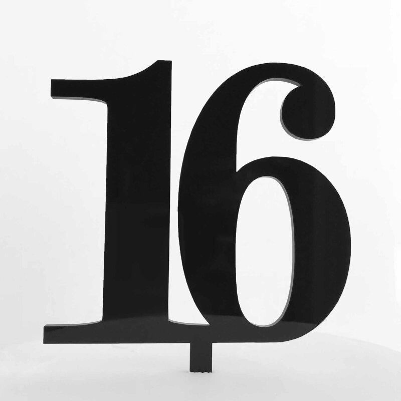 Black Cake Topper Numbers Black Cake Topper Numbers