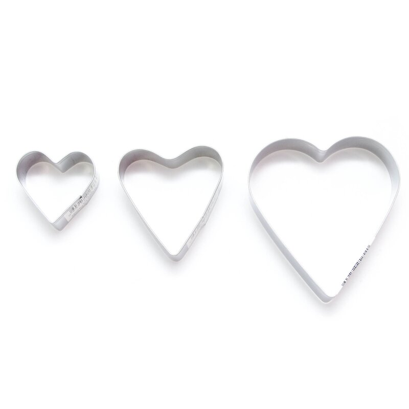 Single Heart Stainless Steel Cookie Cutter | 3 Sizes | Lollipop Cake ...