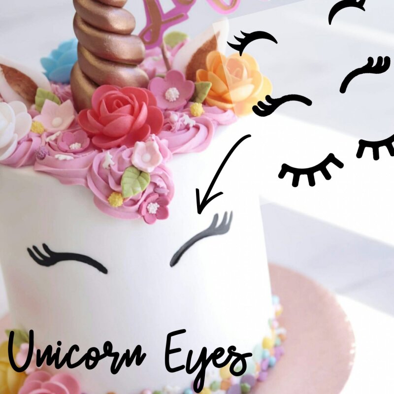 Sweet Stamp Elements Set Unicorn Eyes Lollipop Cake Supplies