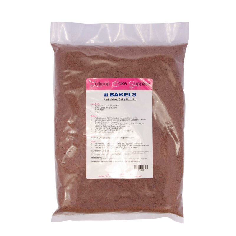 Bakels Red Velvet Cake Mix Lollipop Cake Supplies