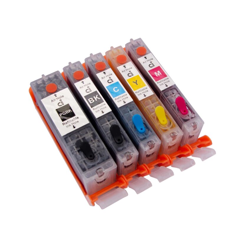 c650 edible ink cartridges for canon printer black cyan magenta and yellow