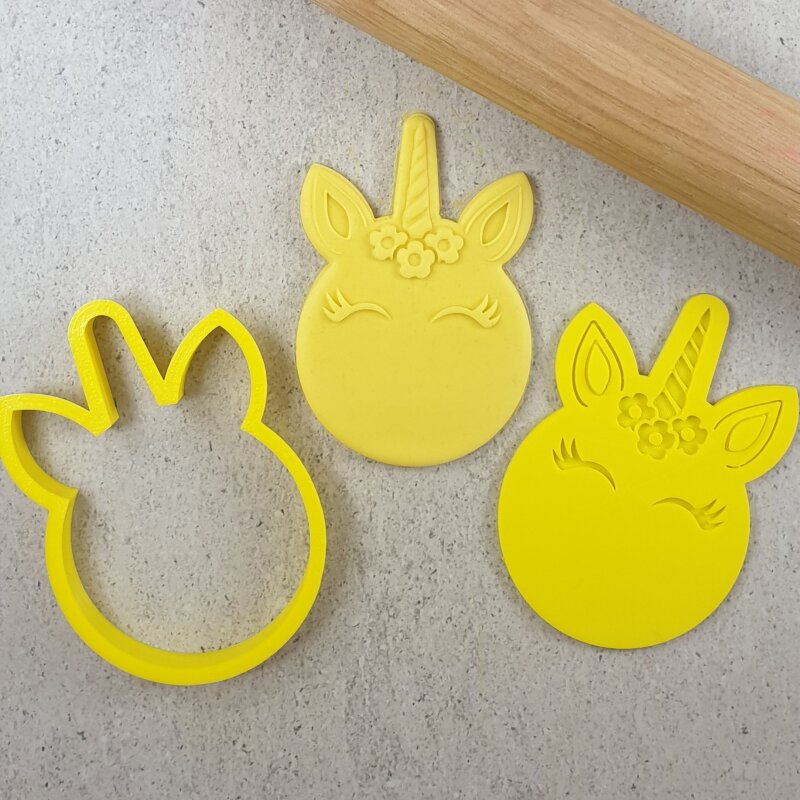 Custom Cookie Cutters Unicorn Cutter And Embosser Set